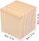 Set of 8 Pine Wood Craft Blocks, 3.15-Inch (8 × 8 × 8 cm) Cubes for Painting, Stamping, Decorating, DIY Projects, and Personalized Gifts